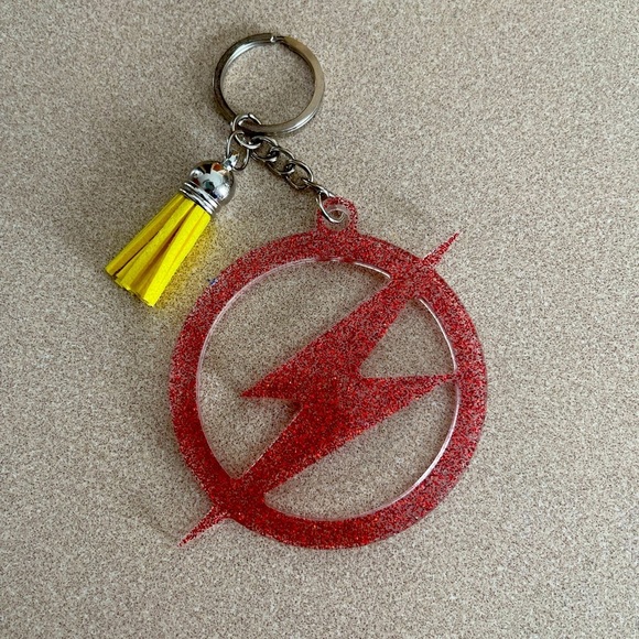 Hand Crafted Other - Handmade DC Comics- Flash Keychain